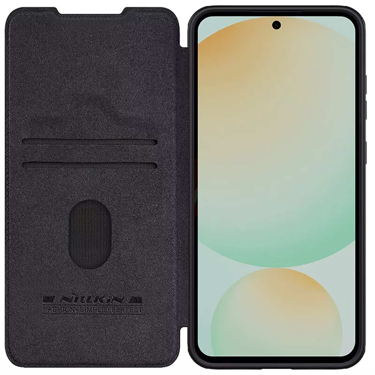 قاب کلاسوری گوشی سامسونگ گلکسی اس 24 اف ای نیلکین Qin Pro Series Leather