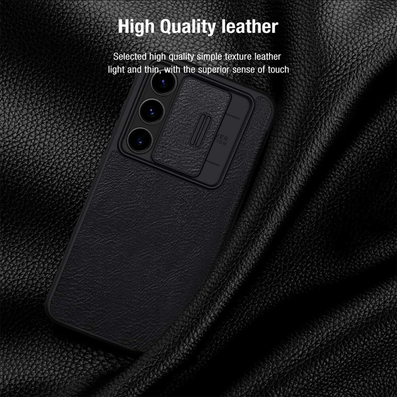 قاب کلاسوری گوشی سامسونگ گلکسی اس 24 اف ای نیلکین Qin Pro Series Leather
