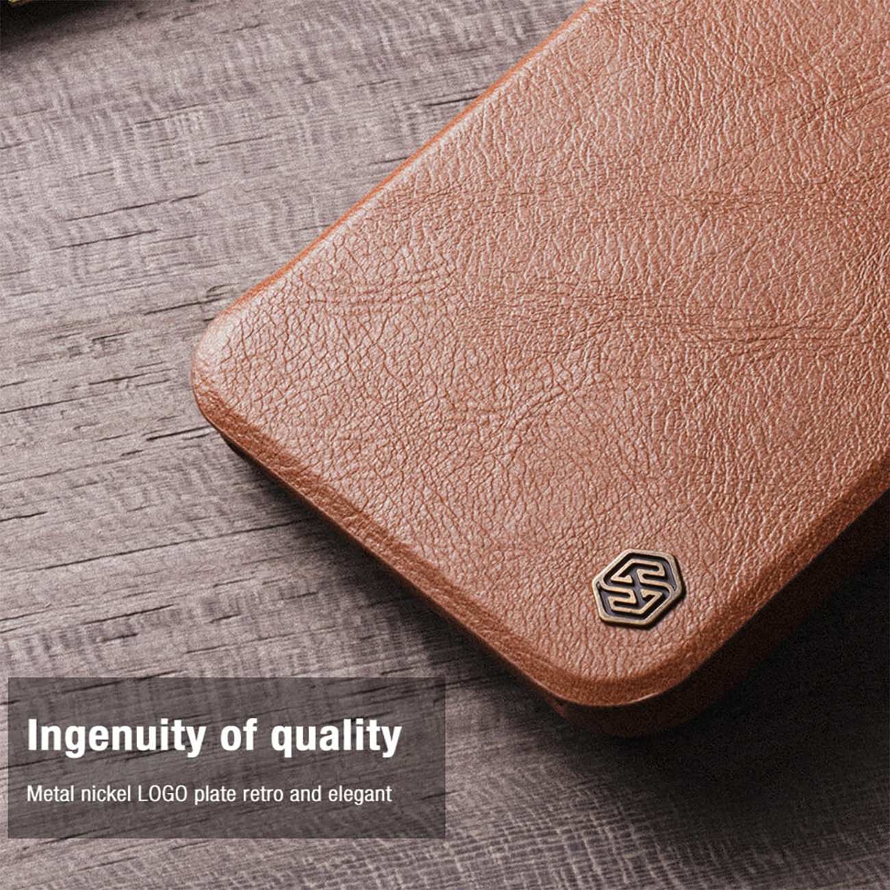 قاب کلاسوری گوشی سامسونگ گلکسی اس 24 اف ای نیلکین Qin Pro Series Leather