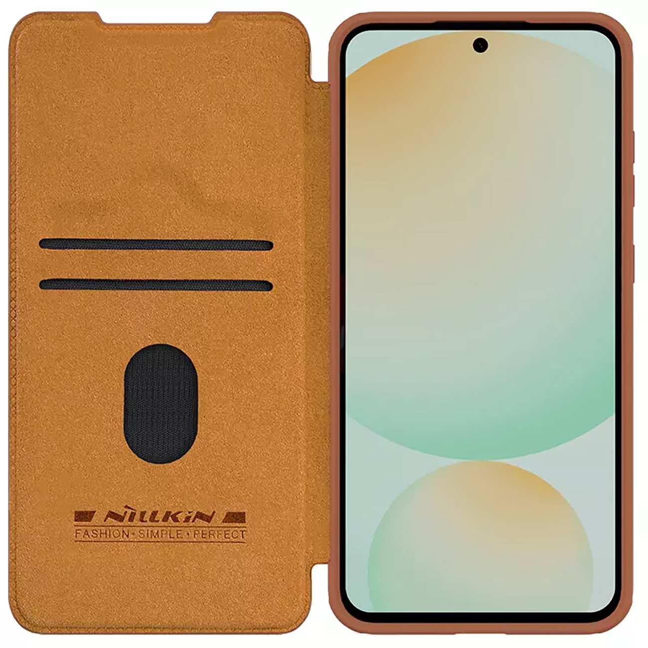 قاب کلاسوری گوشی سامسونگ گلکسی اس 24 اف ای نیلکین Qin Pro Series Leather