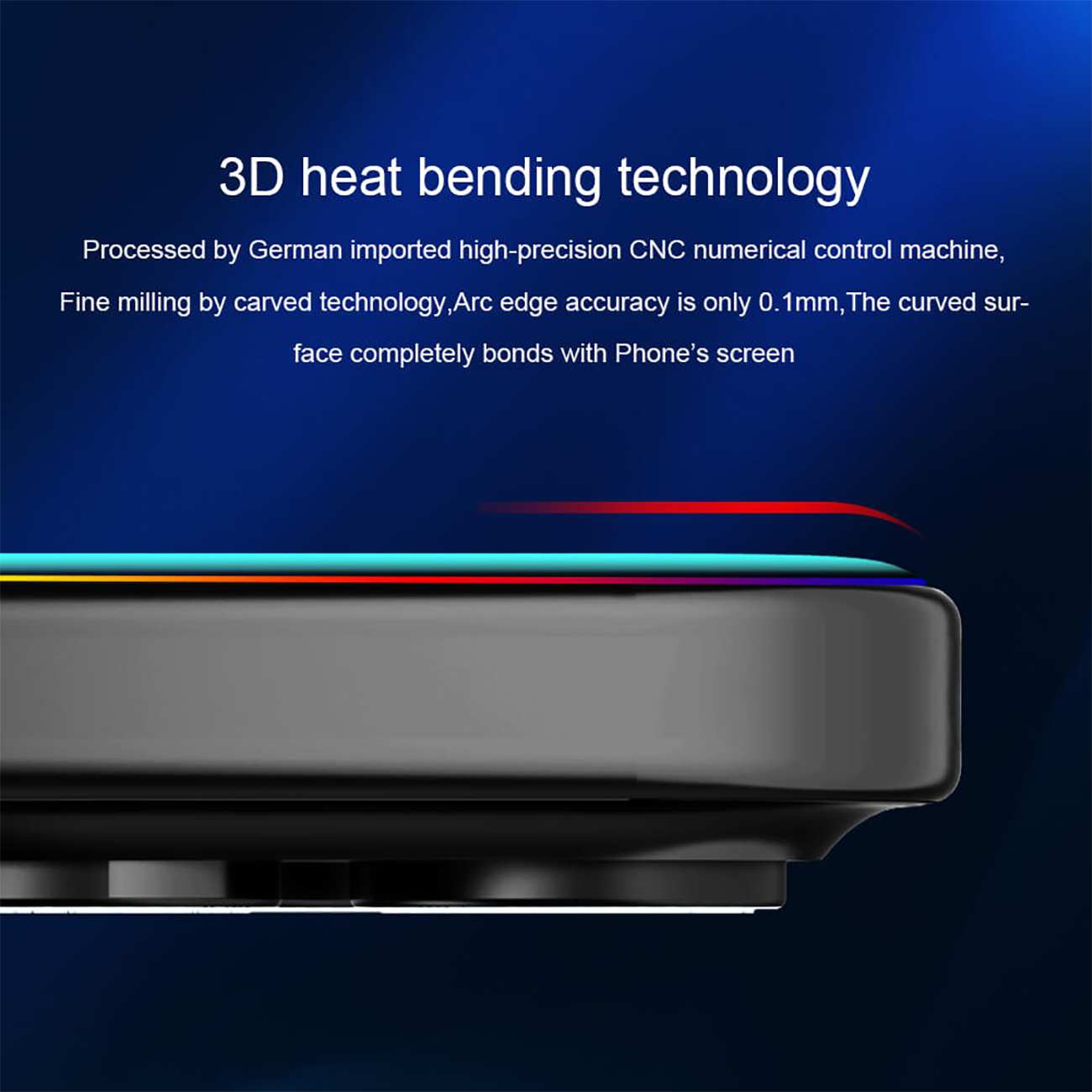 گلس شفاف آیفون 16 پرو 3 بعدی نیلکین Amazing 3D