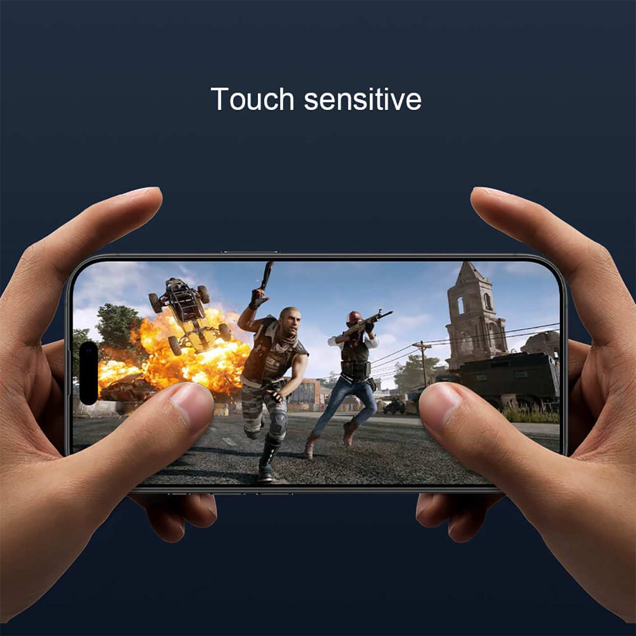 گلس شفاف آیفون 16 پرو 3 بعدی نیلکین Amazing 3D