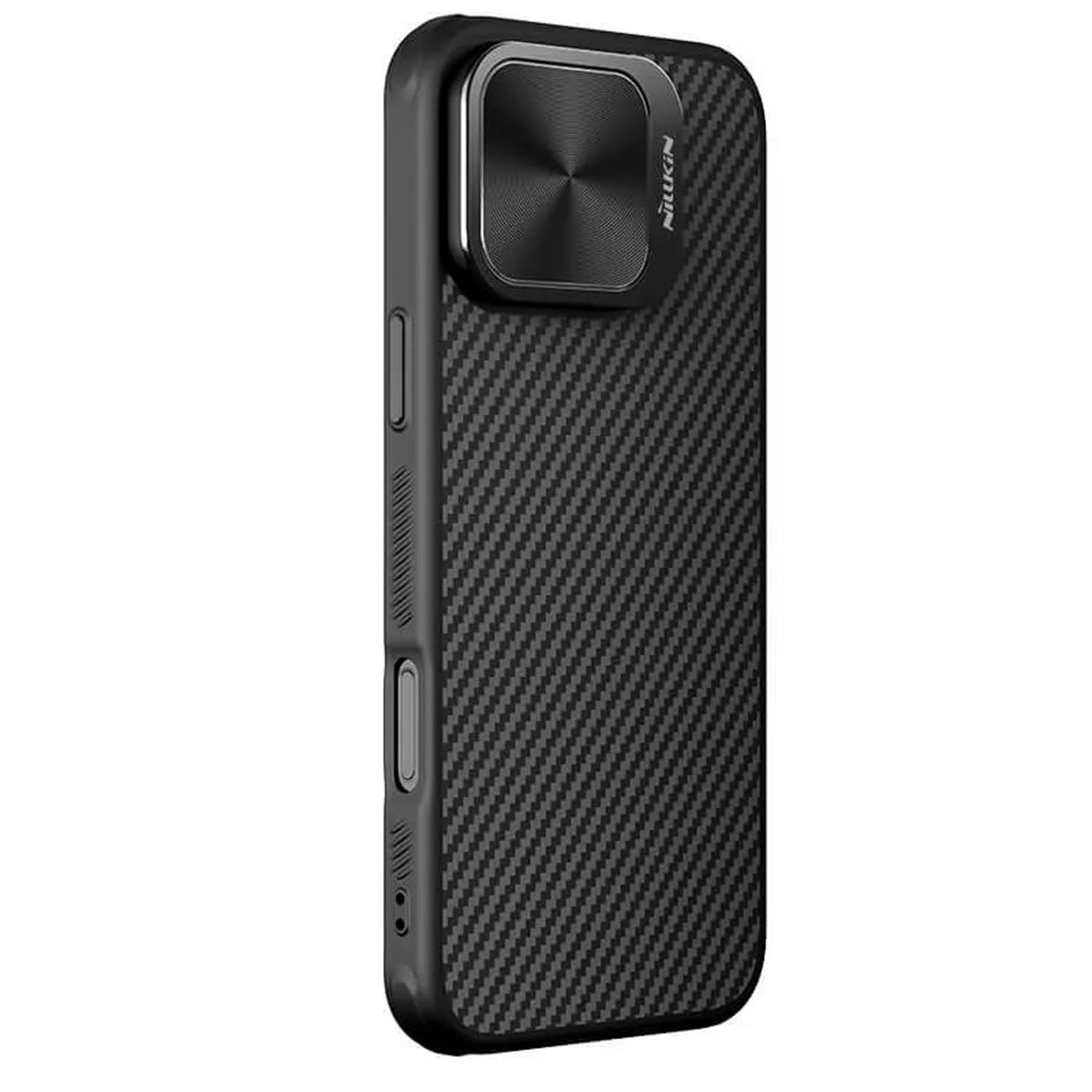 قاب مگنتی محافظ گوشی آیفون 16 پرومکس نیلکین CarboProp Magnetic MagSafe