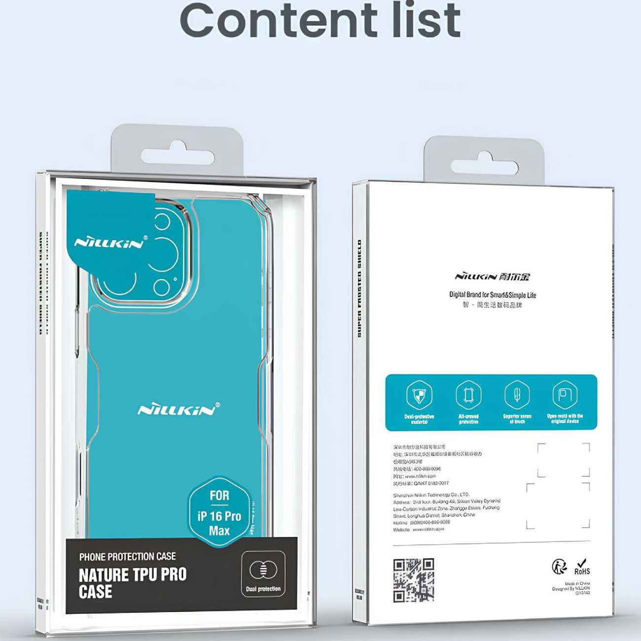قاب محافظ آیفون 16 پرو مکس نیلیکن Nature TPU Pro