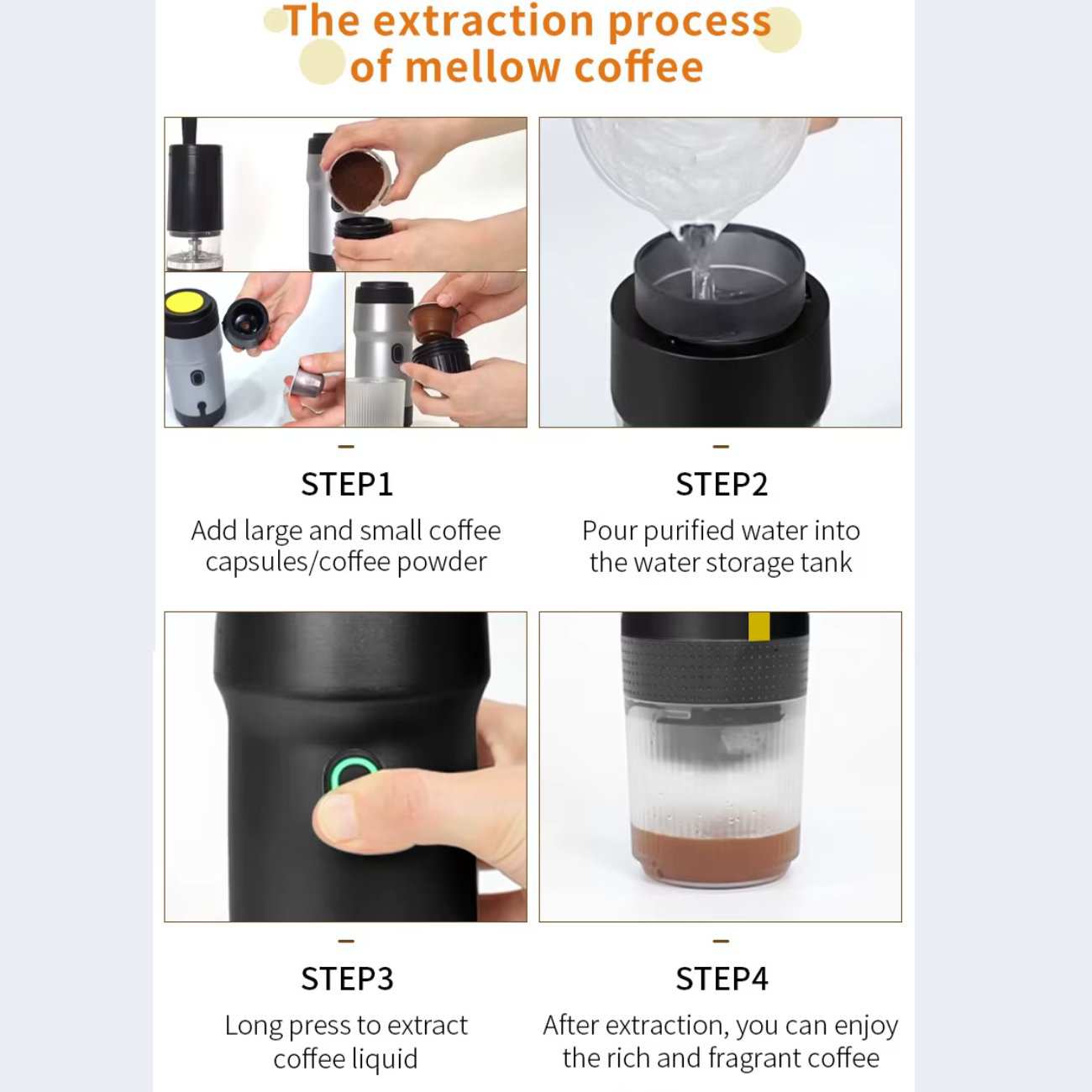 اسپرسو ساز شارژی نورث پلاس Coffee Mate G02