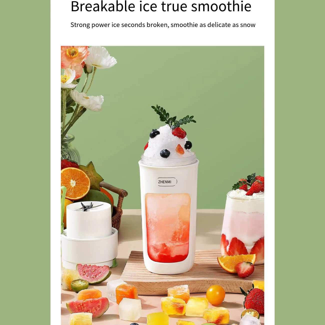 شیکر ورزشی شارژی 340 میلی لیتر ژنمی شیائومی ZMGZ-J5