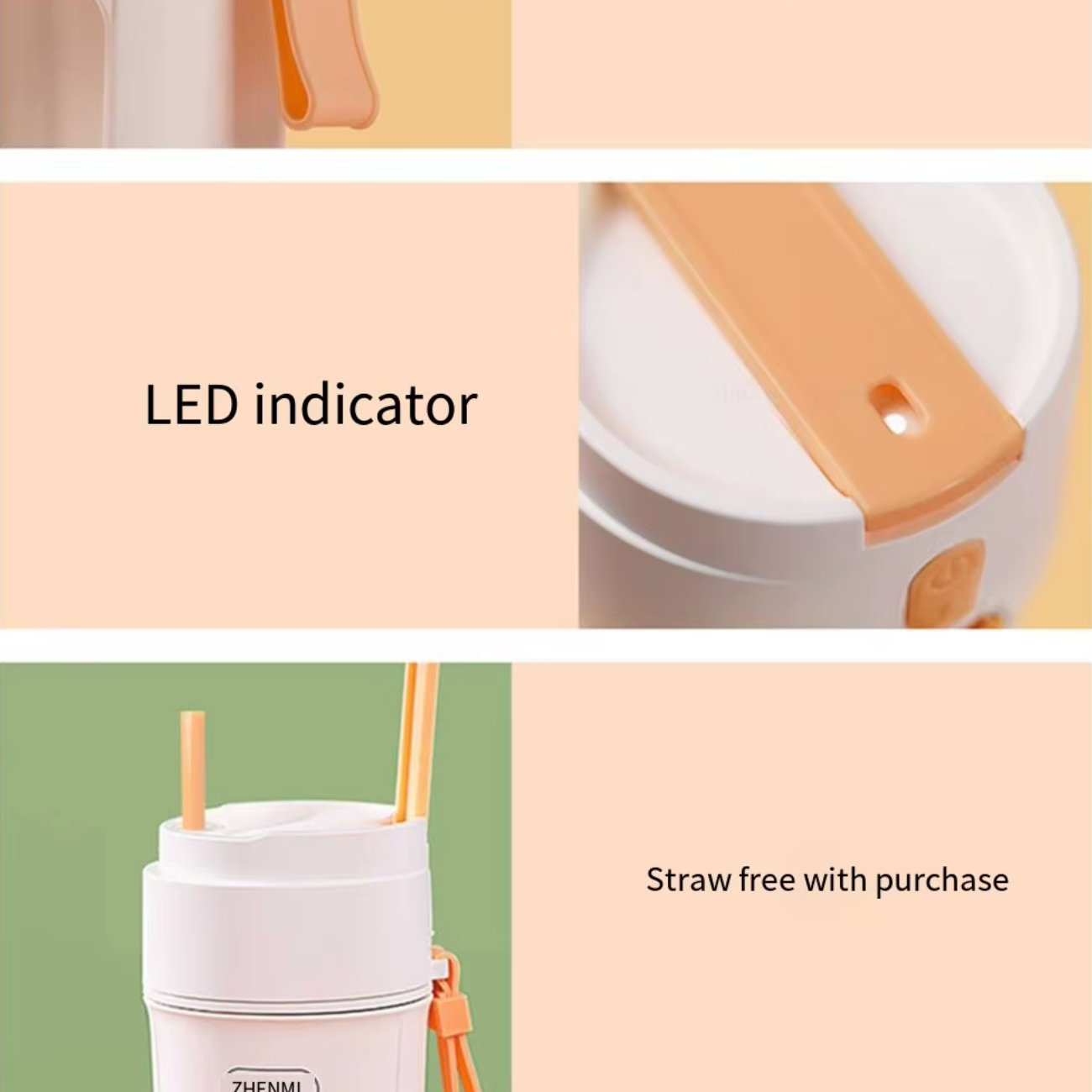 شیکر ورزشی شارژی 340 میلی لیتر ژنمی شیائومی ZMGZ-J5