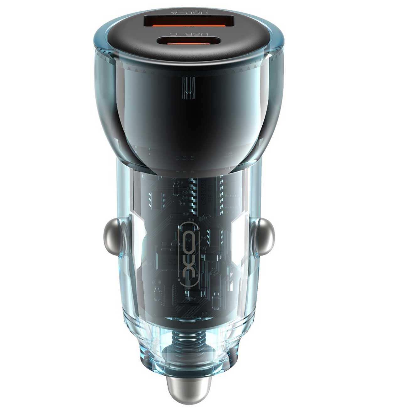 شارژر فندکی فست شارژ ماشین تایپ سی 60 وات 3 آمپر ایکس او CC60