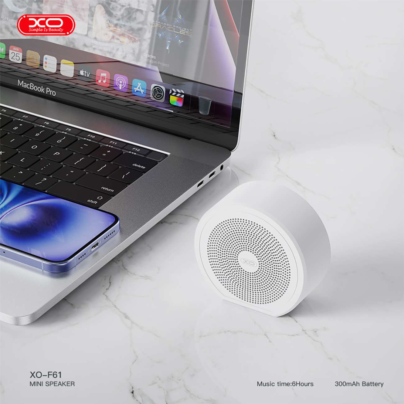 مینی اسپیکر بلوتوثی شارژری قابل حمل ایکس او F61