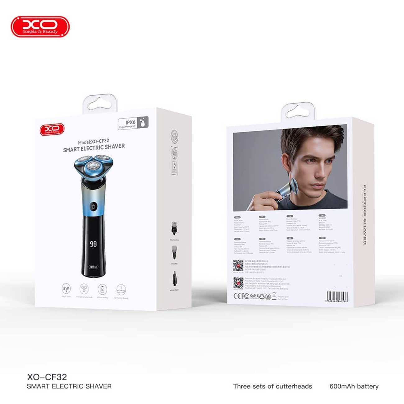 ماشین ریش تراش شارژی ایکس او CF32