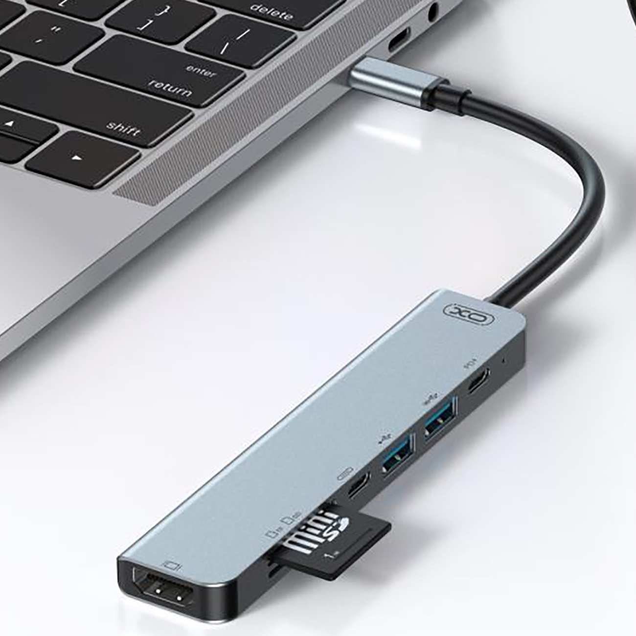 هاب تایپ سی 7 پورت ایکس او HUB008