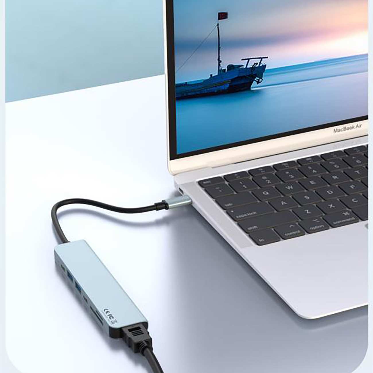 هاب تایپ سی 7 پورت ایکس او HUB008