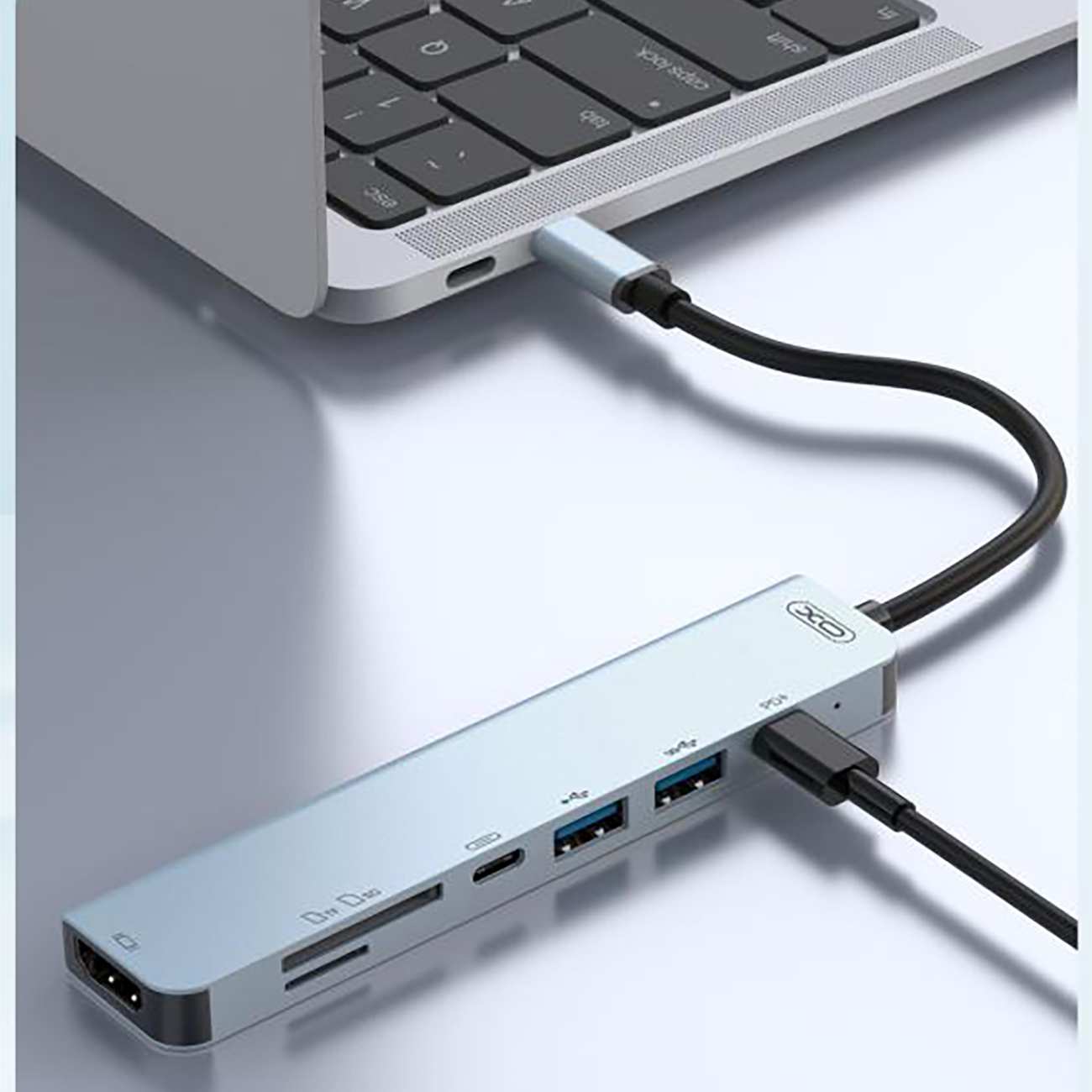 هاب تایپ سی 7 پورت ایکس او HUB008