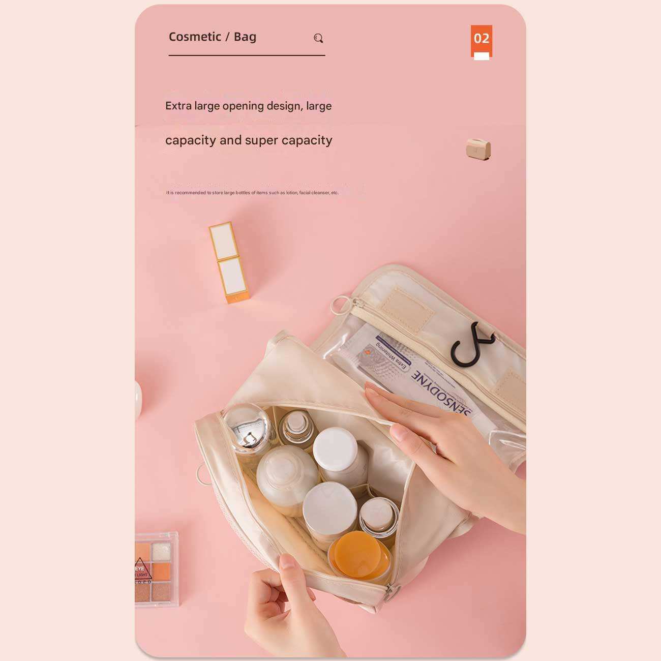 کیف لوازم آرایشی و بهداشتی مسافرتی New hook bag