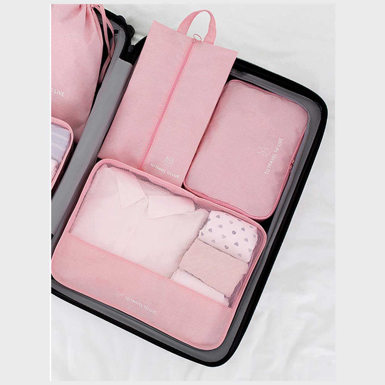پک نظم دهنده چمدان و ساک چند منظوره 7 تیکه ضدآب برلیانس Seven-piece set