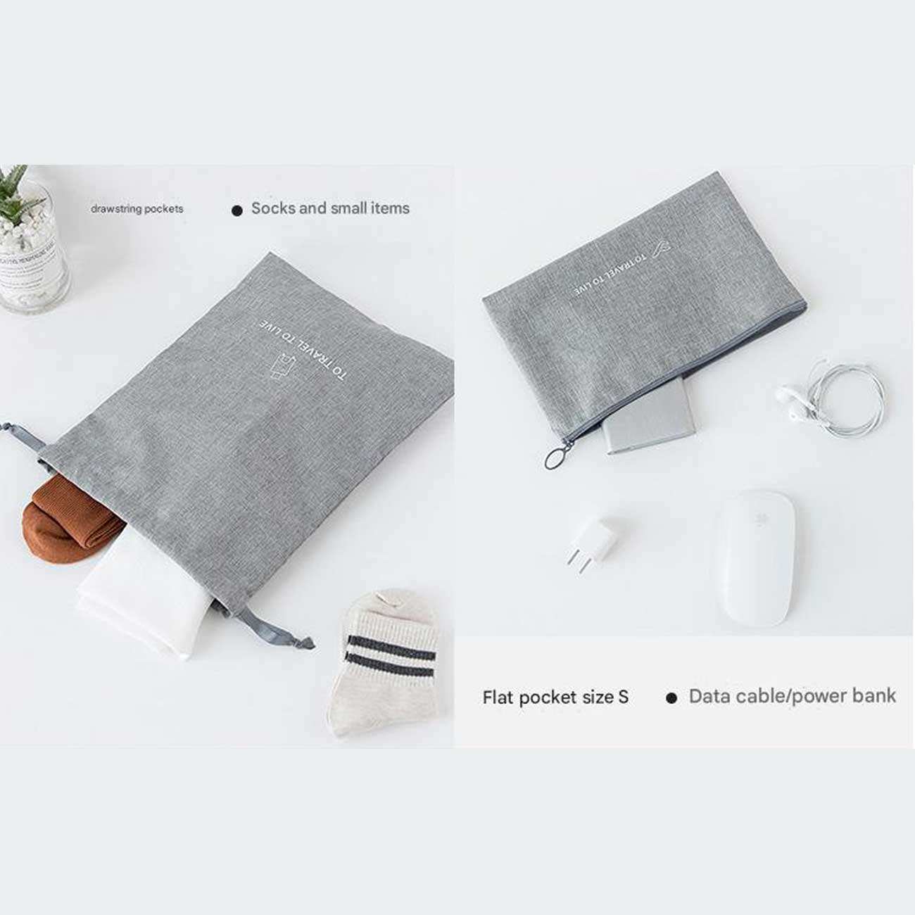 پک نظم دهنده چمدان و ساک چند منظوره 7 تیکه ضدآب برلیانس Seven-piece set