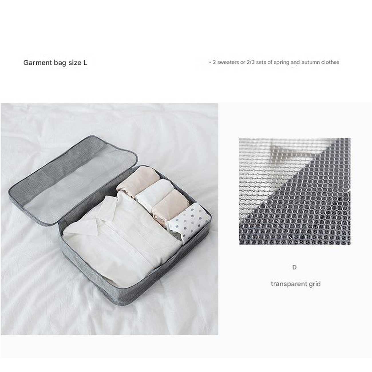 پک نظم دهنده چمدان و ساک چند منظوره 7 تیکه ضدآب برلیانس Seven-piece set