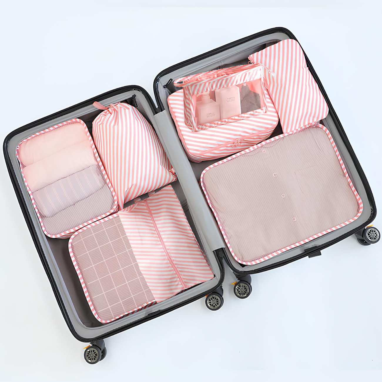 پک کیف نظم دهنده چمدان مسافرتی ضدآب (8 تکه) برلیانس New eight-piece set