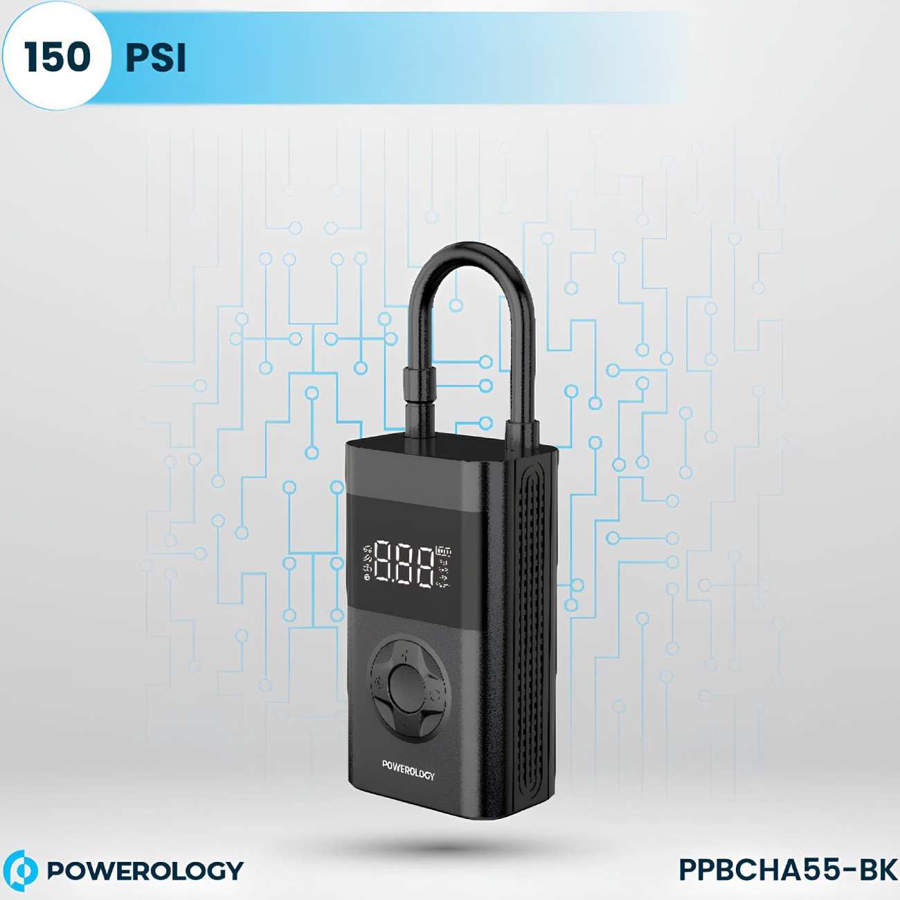 پمپ باد شارژی، پاوربانک و چراغ قوه پاورولوژی PP055 Ultra PPBCHA55