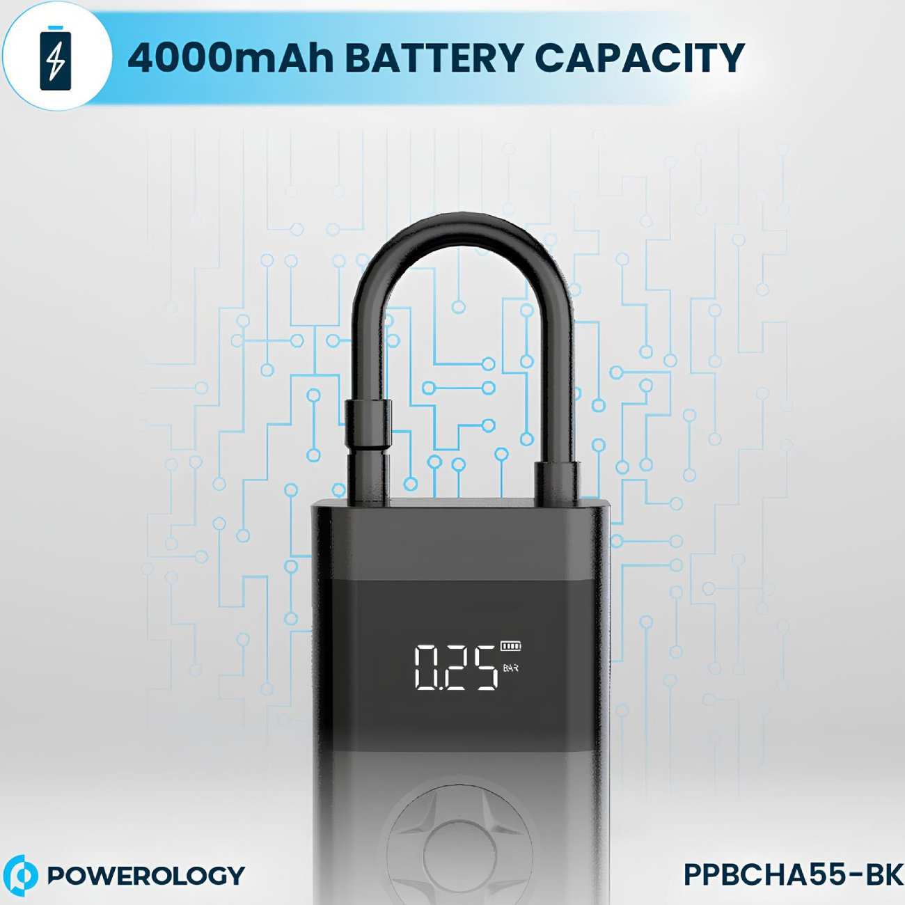 پمپ باد شارژی، پاوربانک و چراغ قوه پاورولوژی PP055 Ultra PPBCHA55