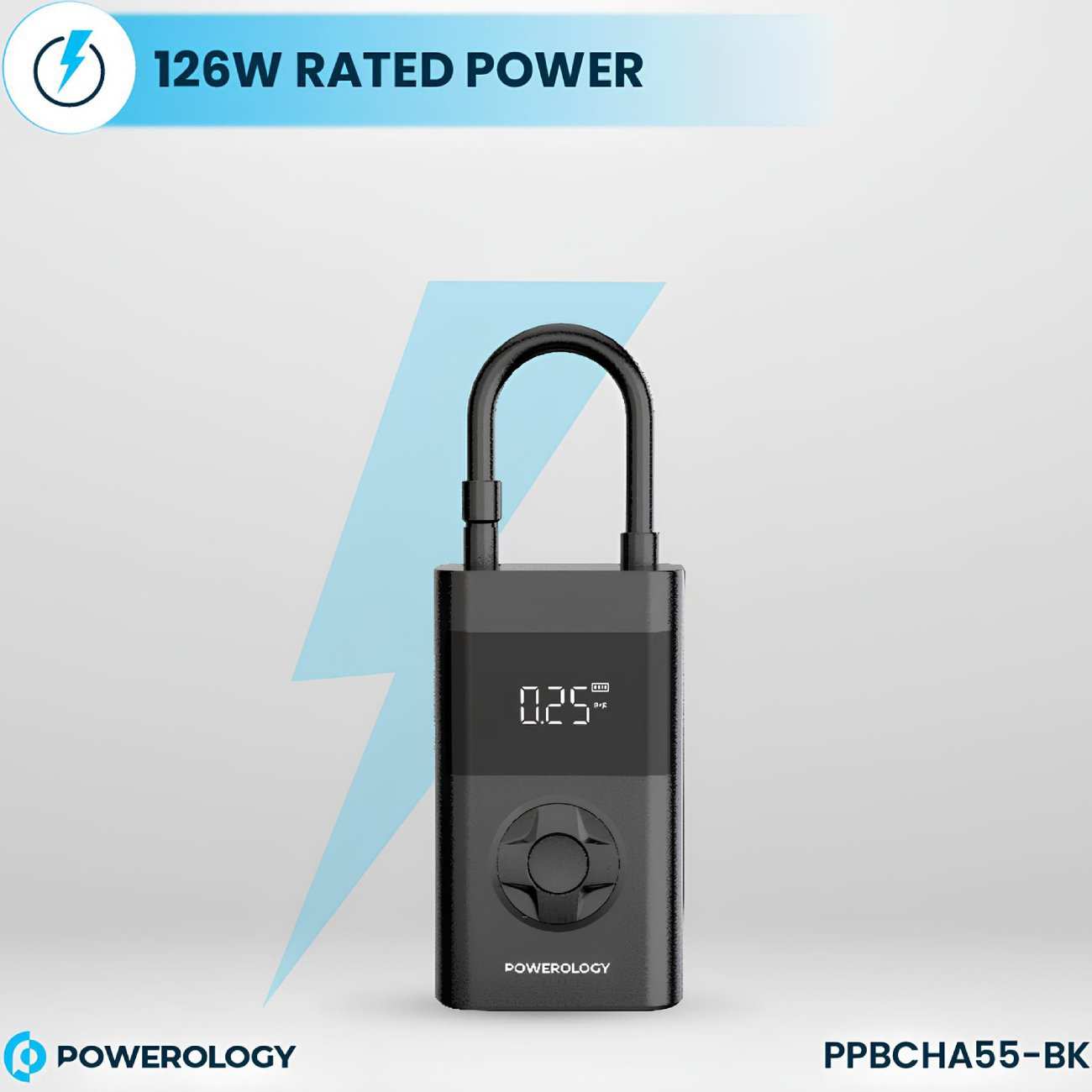 پمپ باد شارژی، پاوربانک و چراغ قوه پاورولوژی PP055 Ultra PPBCHA55