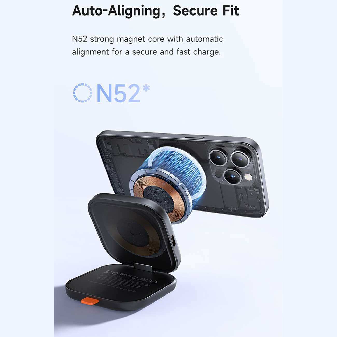 شارژر وایرلس 15 وات گوشی آیفون و هندزفری بلوتوثی دوکاره مک دودو همراه کابل دوسر تایپ سی CH-216