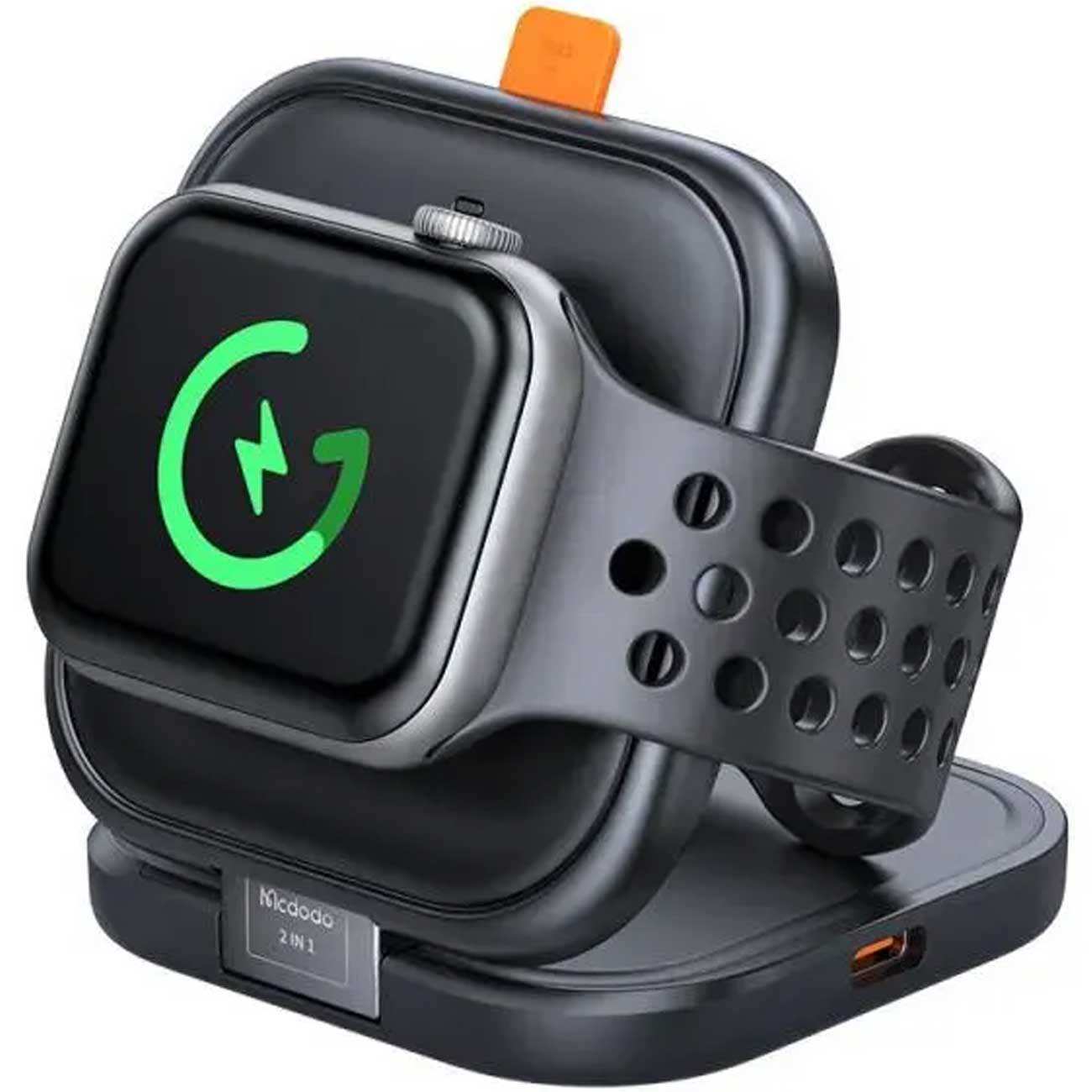 شارژر وایرلس 15 وات گوشی آیفون و هندزفری بلوتوثی دوکاره مک دودو همراه کابل دوسر تایپ سی CH-216