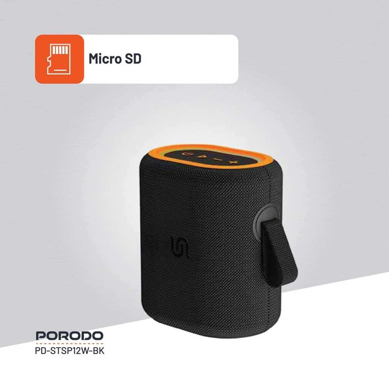 اسپیکر بلوتوثی قابل حمل شارژی پورودو PD-STSP12W-BK