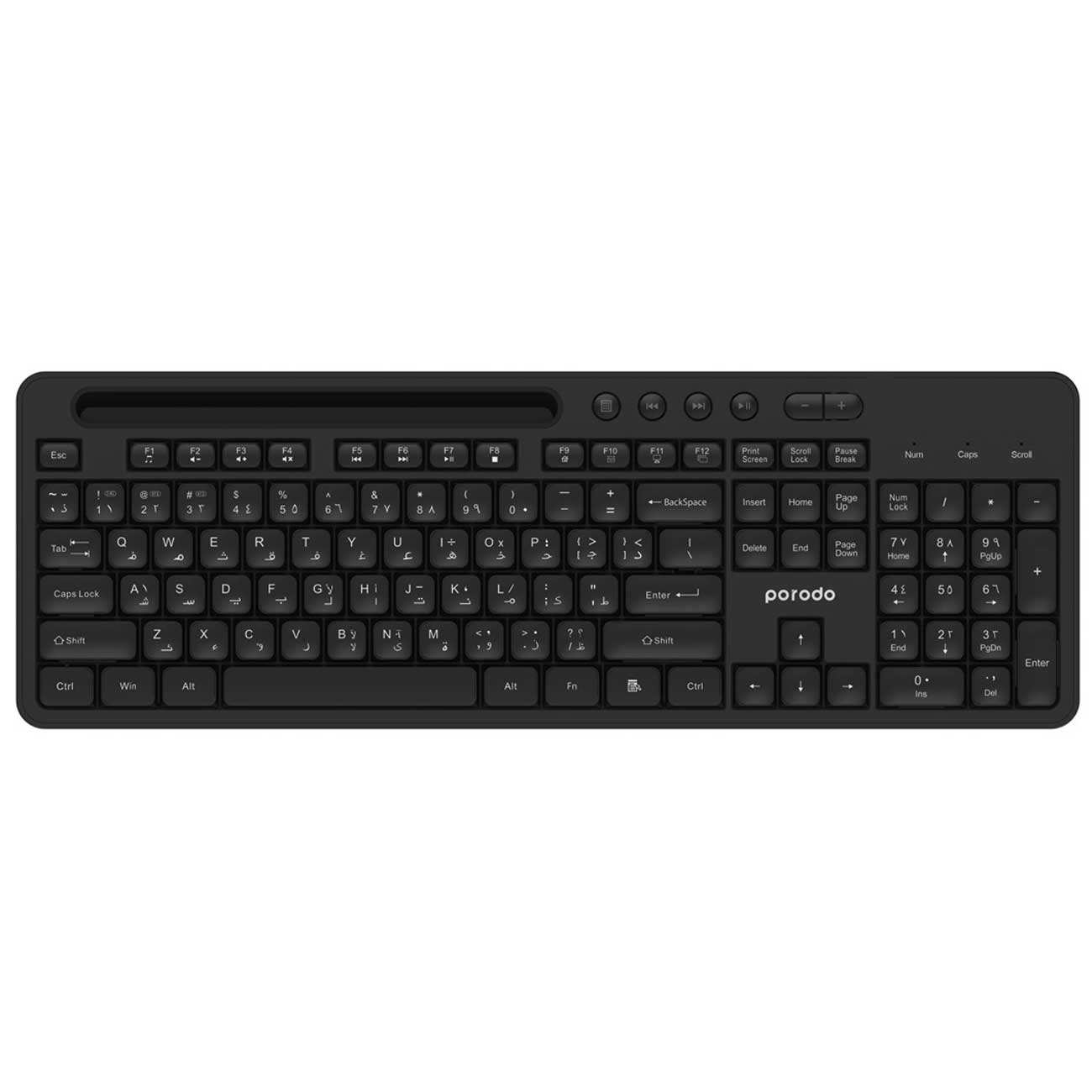 ست موس و کیبورد با قابلیت اتصال دوگانه پورودو PD-W24KBPTM-BK