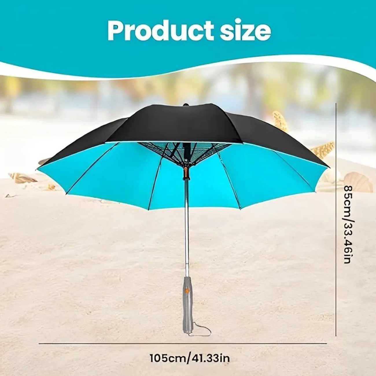 چتر آفتابی و بارنی دارای فن خنک کننده و مه مرطوب کننده پورودو PD-LFST029-BK
