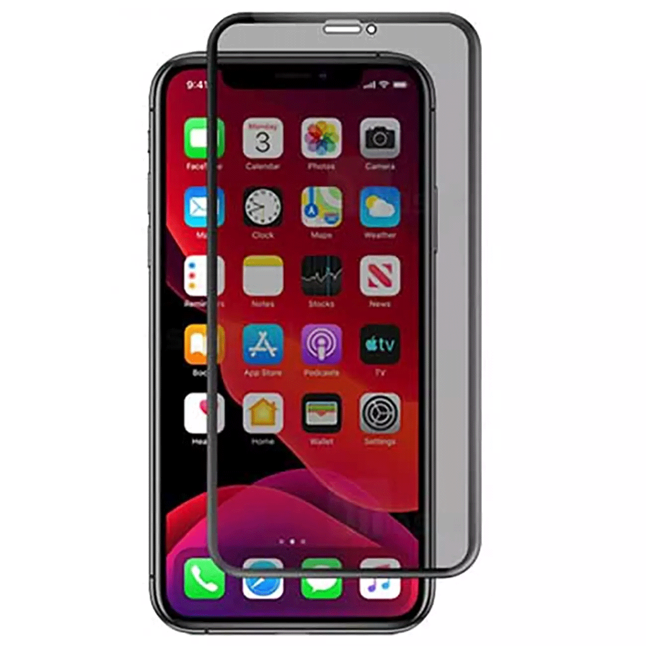 گلس پرایوسی آیفون 14 پرومکس موکوسون Tempered Glass Privacy