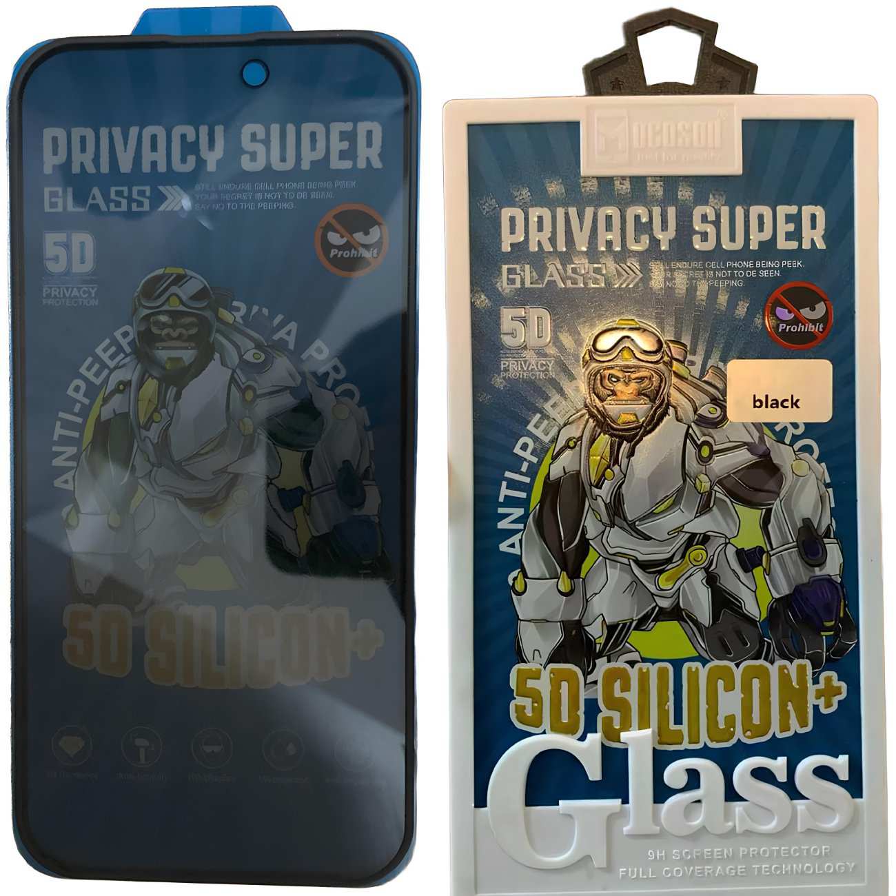 گلس پرایوسی ایربگ دار آیفون 13 پرو مکس 5 بعدی موکوسون Privacy Super
