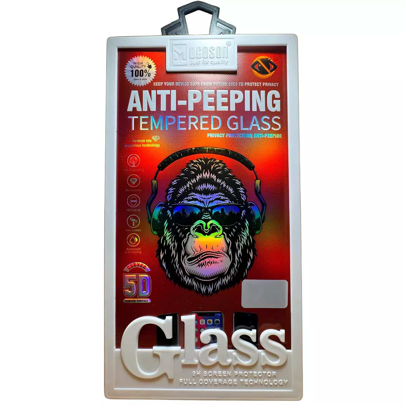 گلس پرایوسی تمام چسب آیفون 11 موکوسون Anti-Peeping