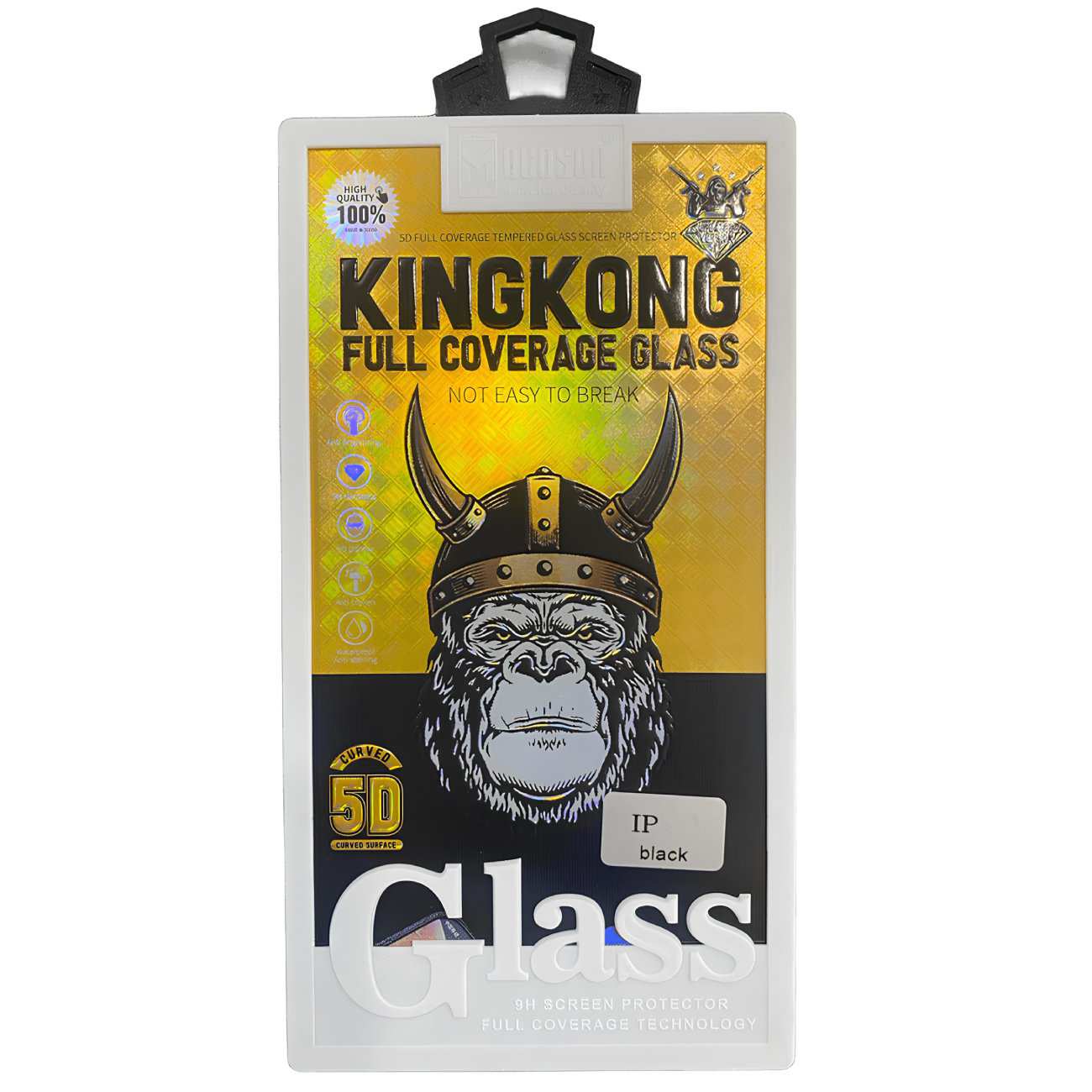 گلس شیشه ای تمام صفحه آیفون 15 پرو موکوسون KINGKONG