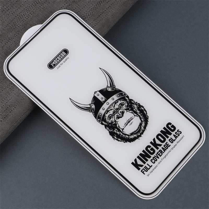 گلس تمام پوشش گوشی آیفون 15 پرومکس موکوسون KINGKONG