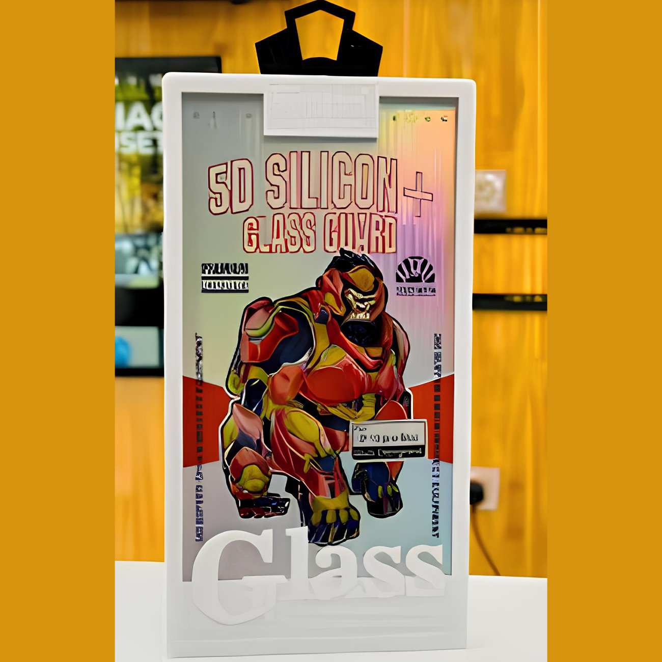 گلس شیشه ای تمام چسب آیفون 16 پرو موکوسون Silicon Plus