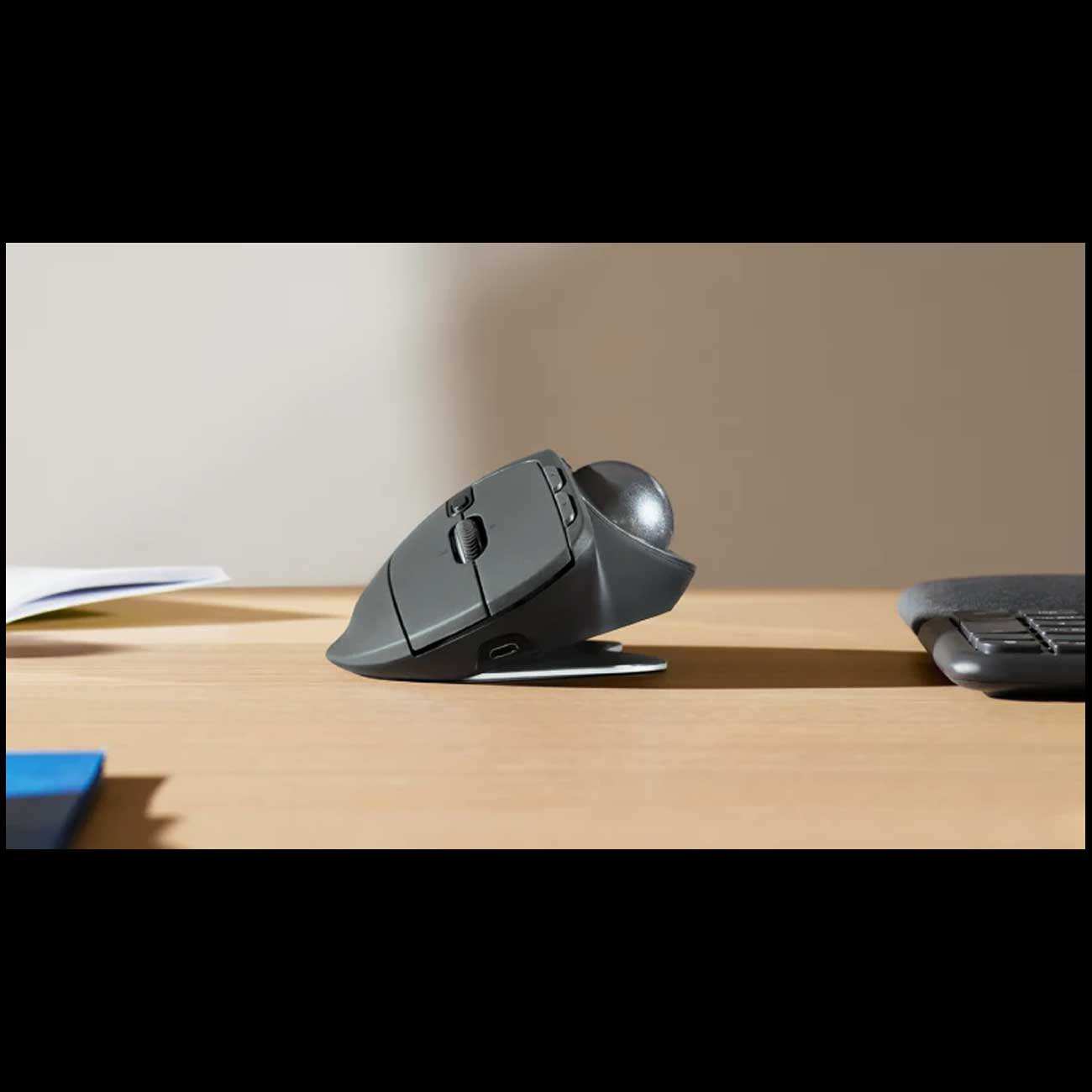 موس ترک بال بی سیم دو حالته لاجیتک MX Ergo Graphite