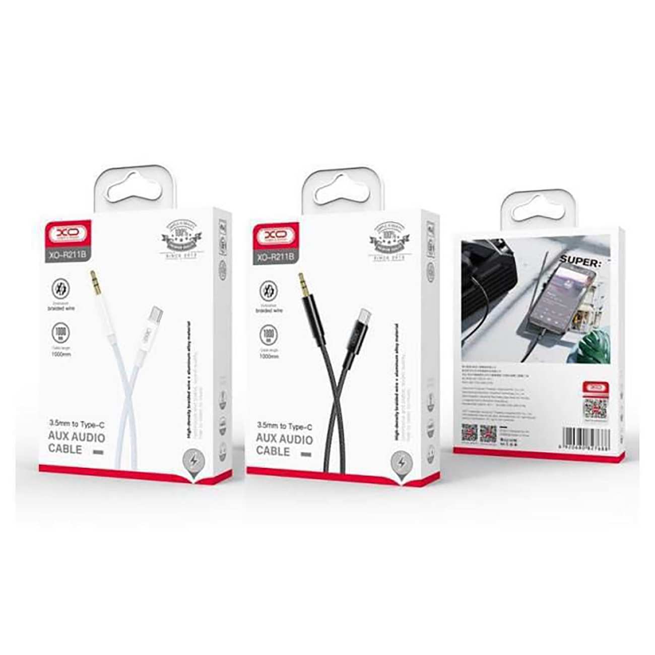 کابل تبدیل صدای جک 3.5میلی متری به تایپ سی ایکس او R211B