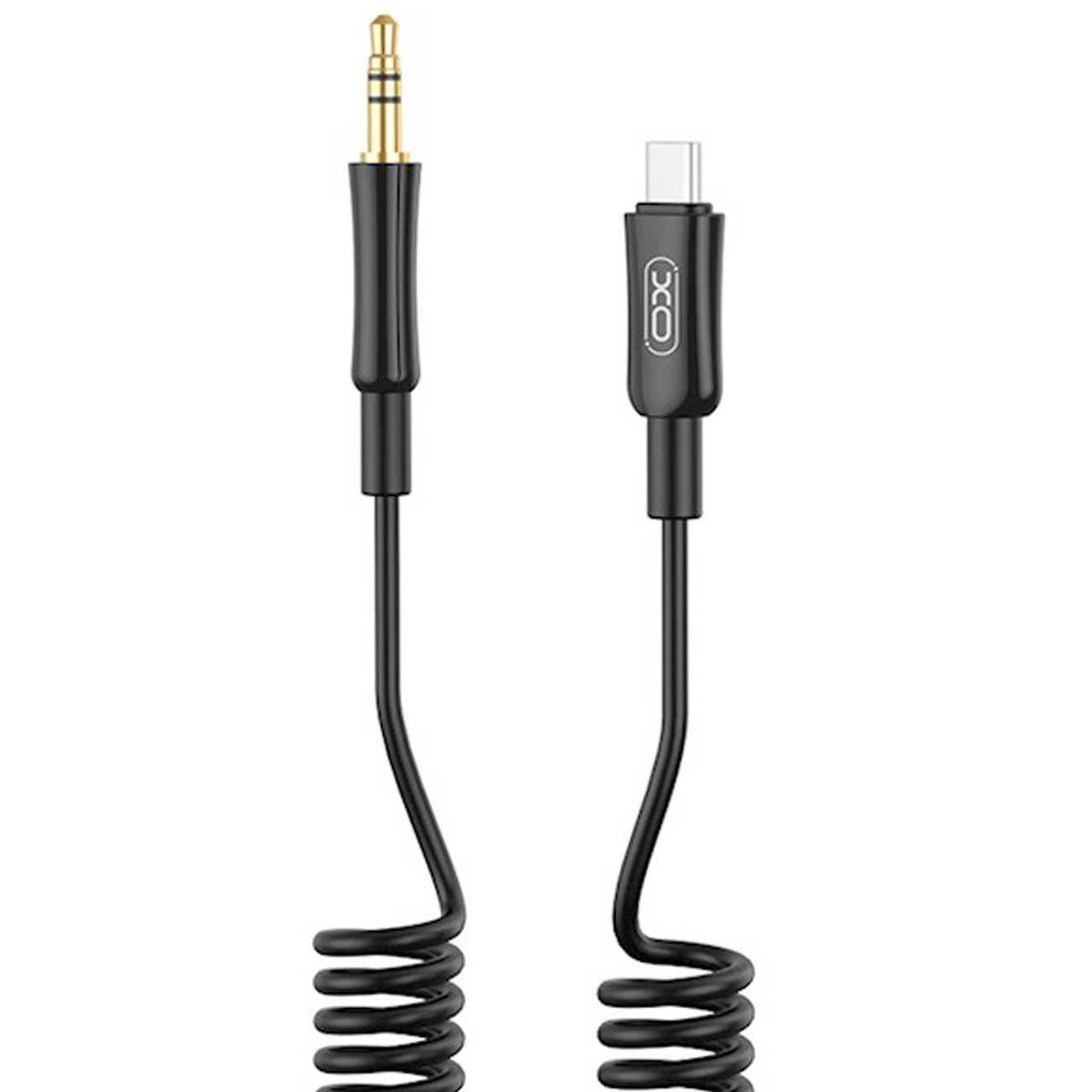 کابل صدای تایپ سی به جک 3.5 میلی متری یک متری ایکس او NB-R255B