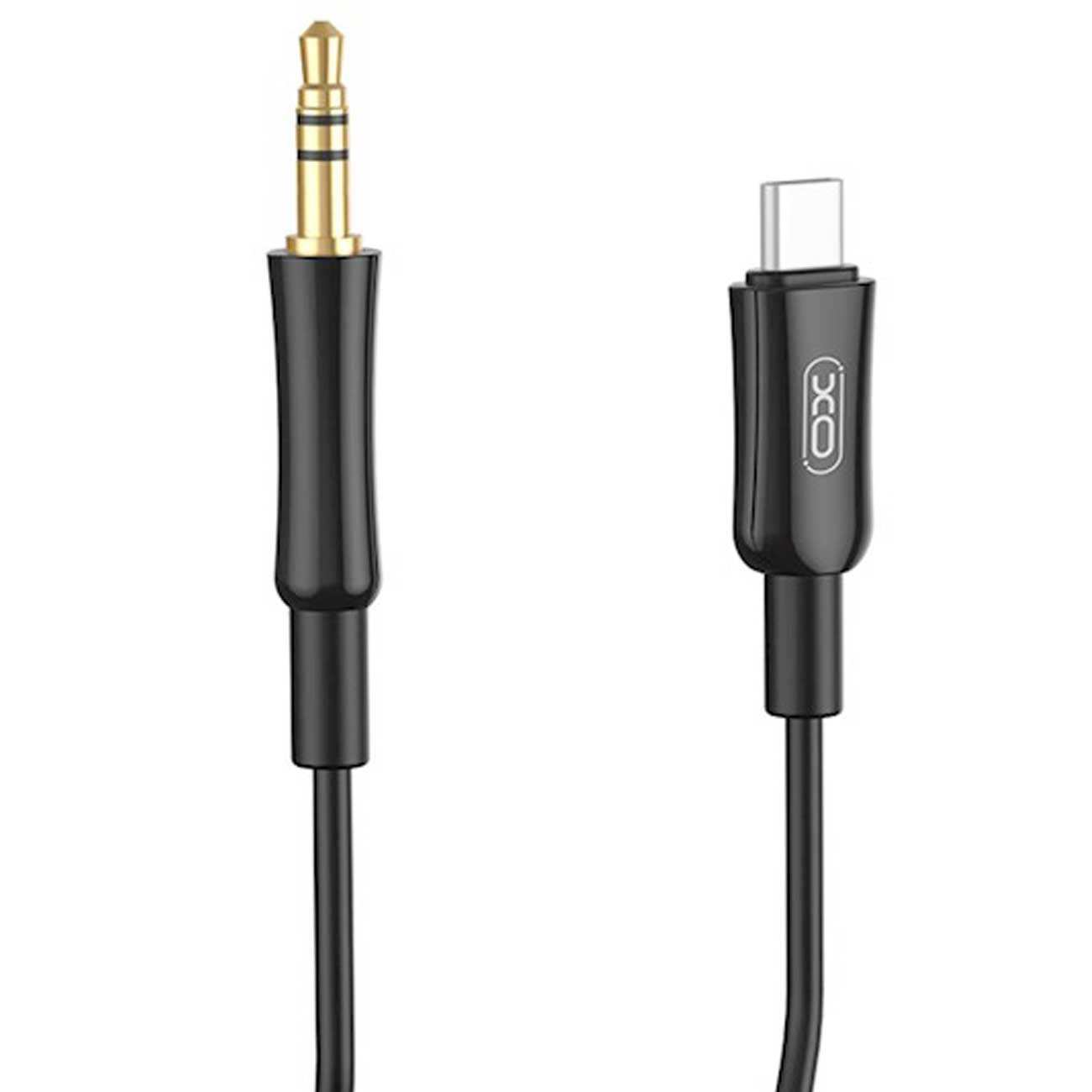 کابل صدای تایپ سی به جک 3.5 میلی متری یک متری ایکس او NB-R255B