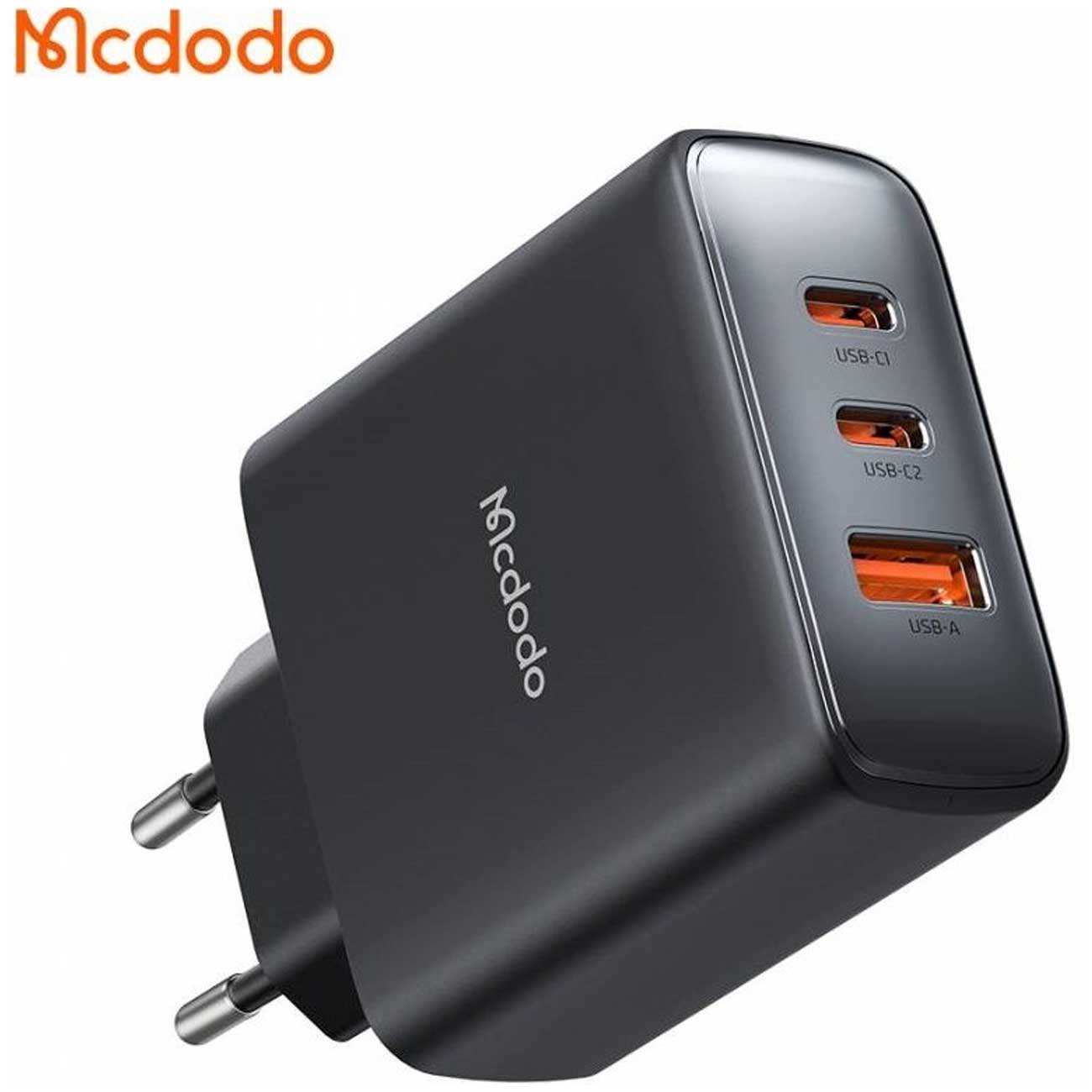شارژر دیواری تایپ سی و یو اس بی 45 وات مک دودو CH-4860