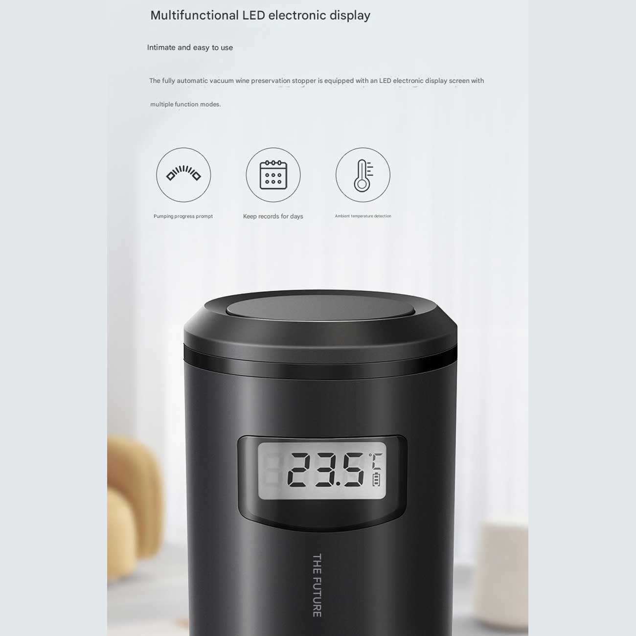 دستگاه وکیوم درب بطری شارژی سرکل جوی TFS-004