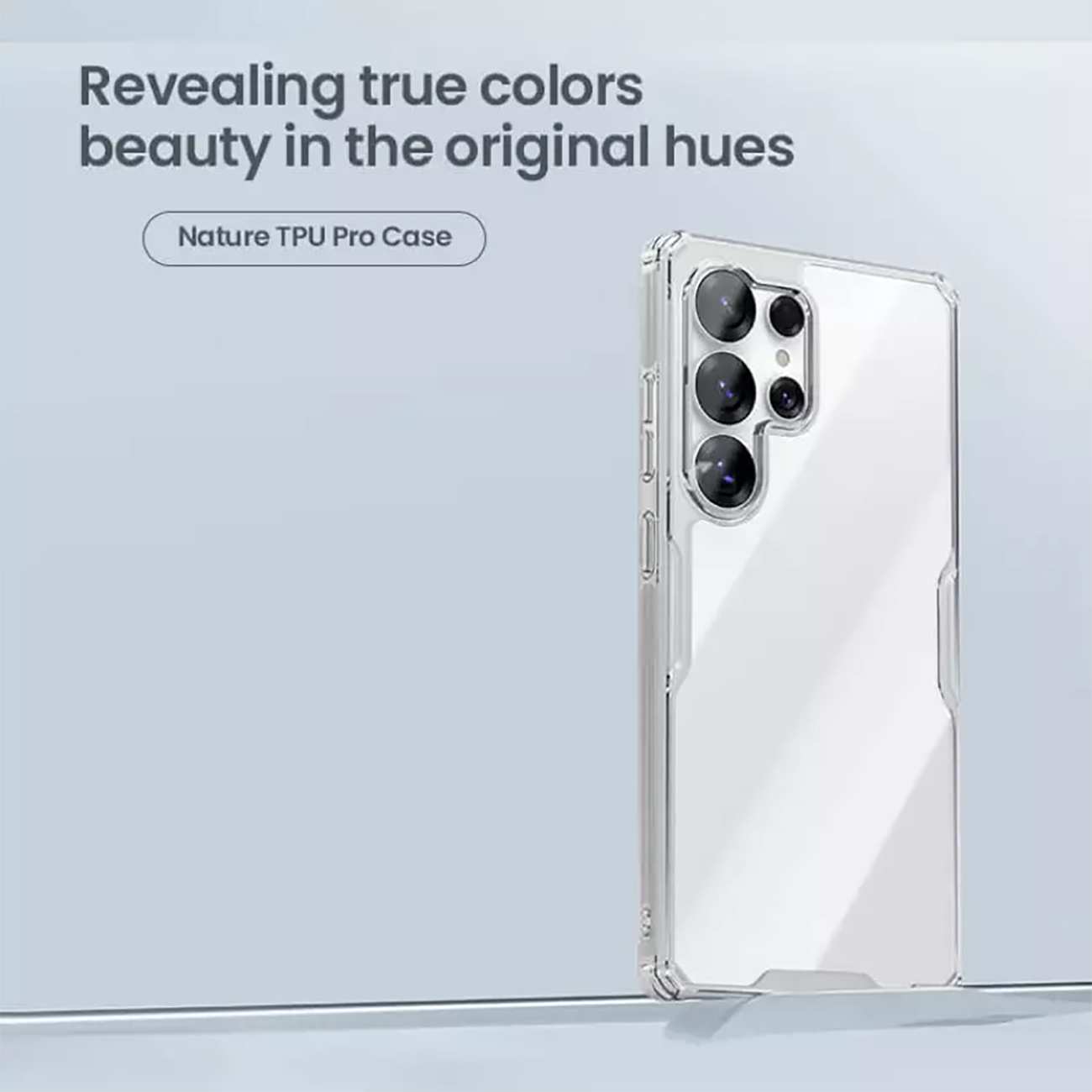 قاب محافظ ژله ای شفاف سامسونگ گلکسی اس 25 اولترا نیلکین Nature TPU Pro