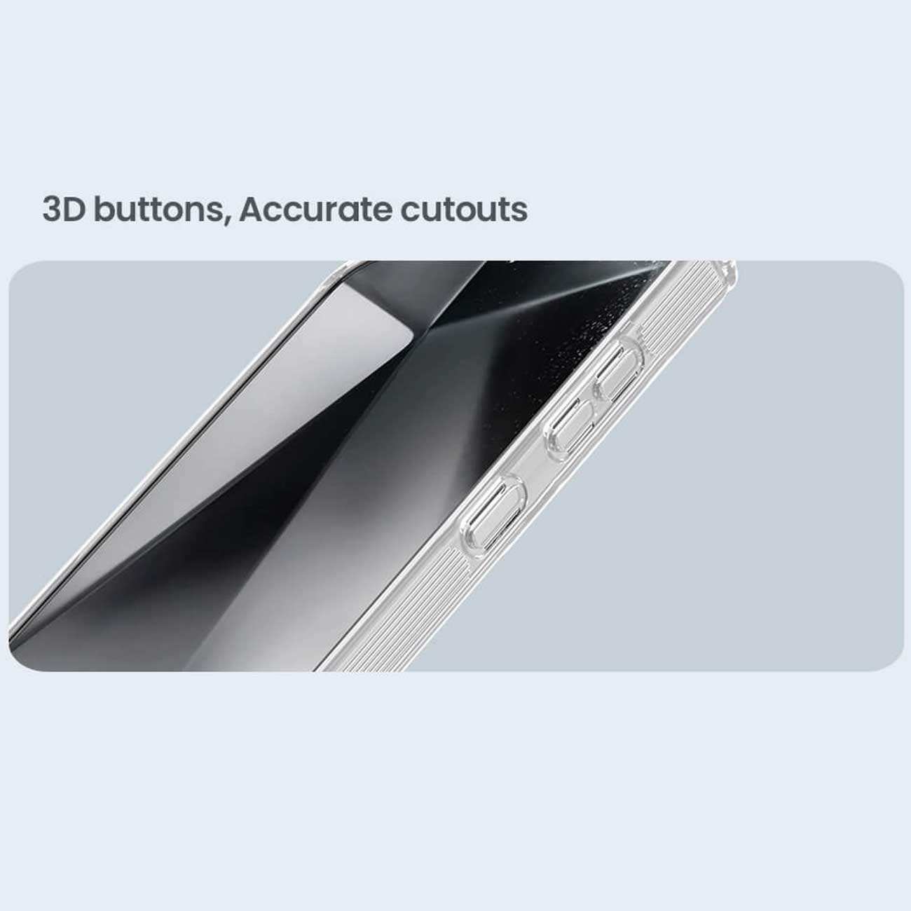 قاب شفاف بافردار گوشی سامسونگ گلکسی اس 25 پلاس نیلکین Nature TPU Pro