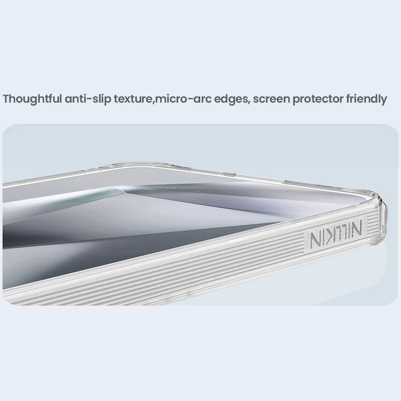 قاب شفاف بافردار گوشی سامسونگ گلکسی اس 25 پلاس نیلکین Nature TPU Pro