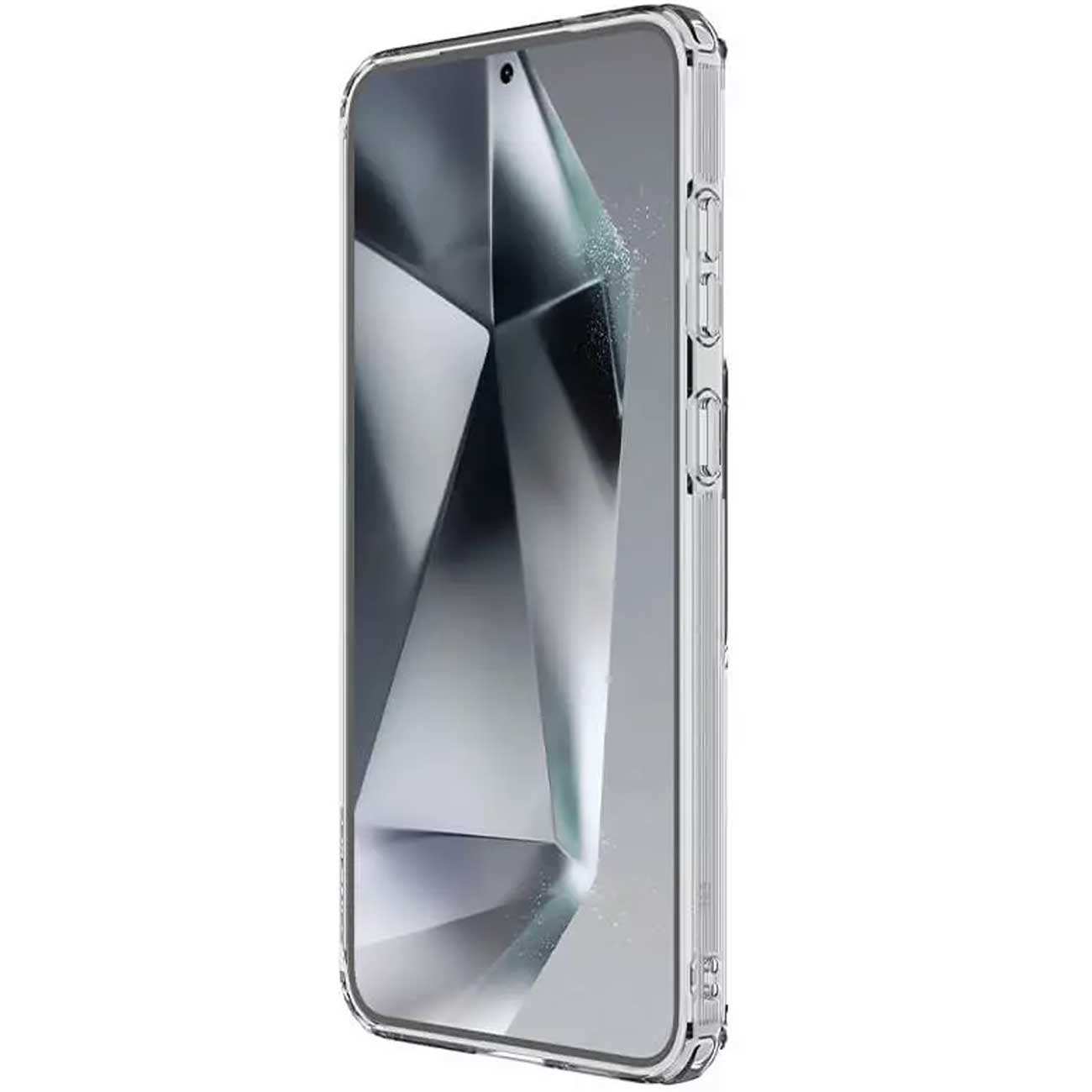 قاب شفاف بافردار گوشی سامسونگ گلکسی اس 25 پلاس نیلکین Nature TPU Pro