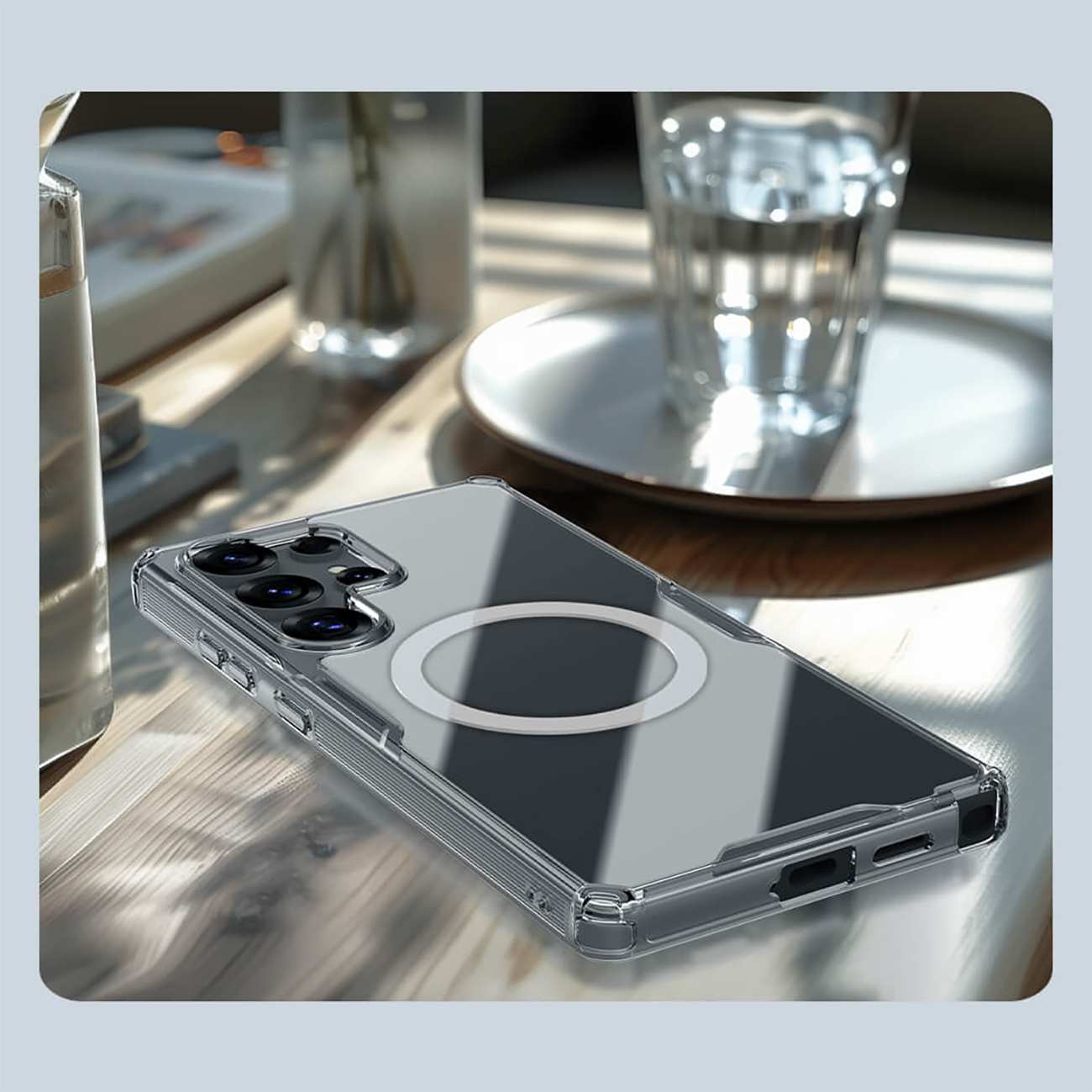 قاب شفاف مگنتی سامسونگ گلکسی اس 25 اولترا نیلکین Nature TPU Pro Magnetic Case