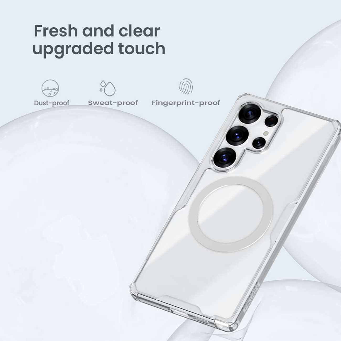 قاب شفاف مگنتی سامسونگ گلکسی اس 25 اولترا نیلکین Nature TPU Pro Magnetic Case