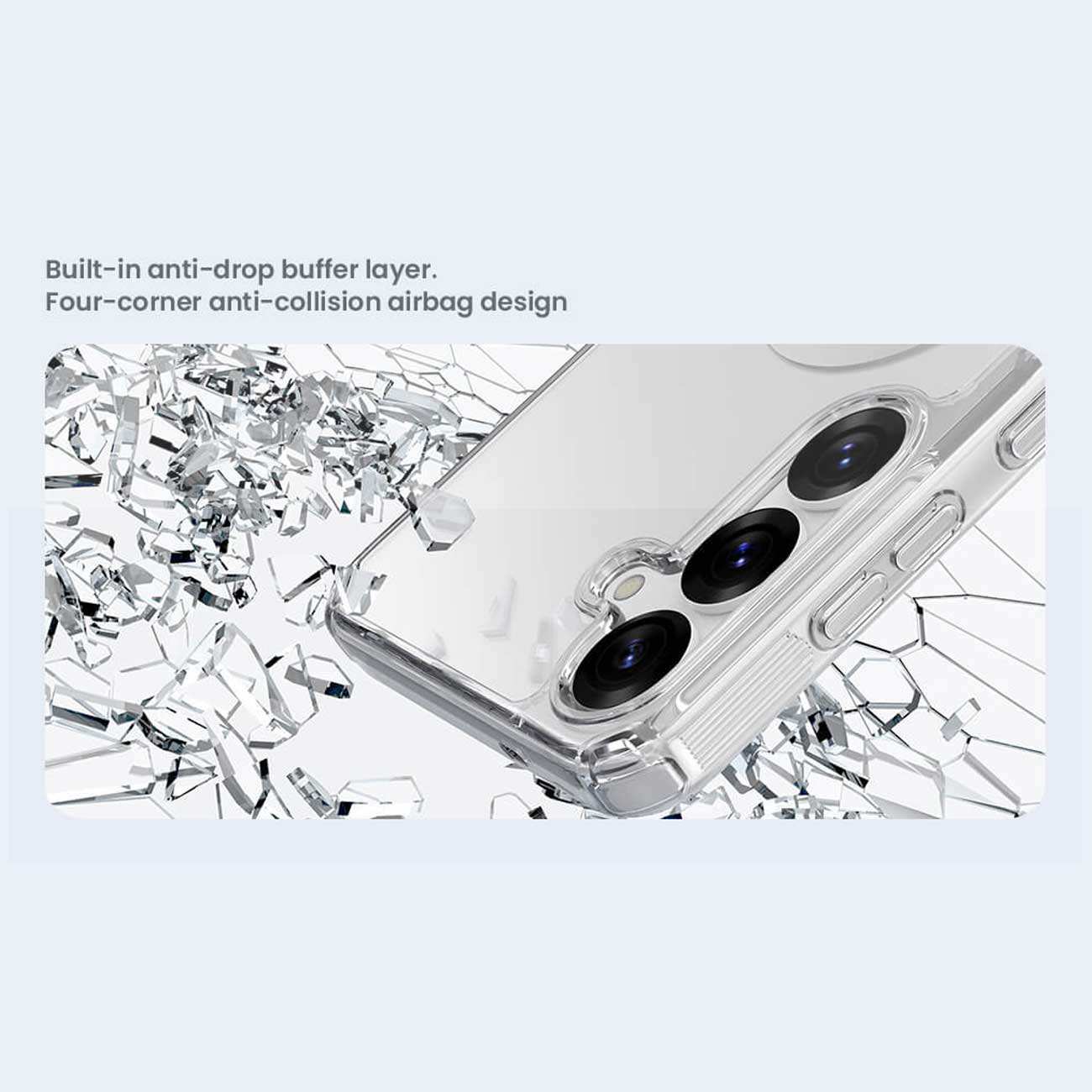 قاب شفاف مگنتی گوشی سامسونگ گلکسی اس 25 نیلکین Nature TPU Pro