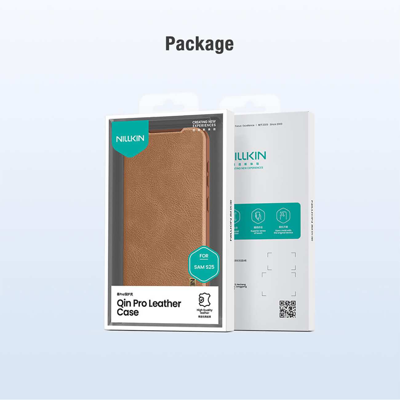 کاور کتابی سامسونگ گلکسی اس 25 نیلکین Qin Pro Leather case